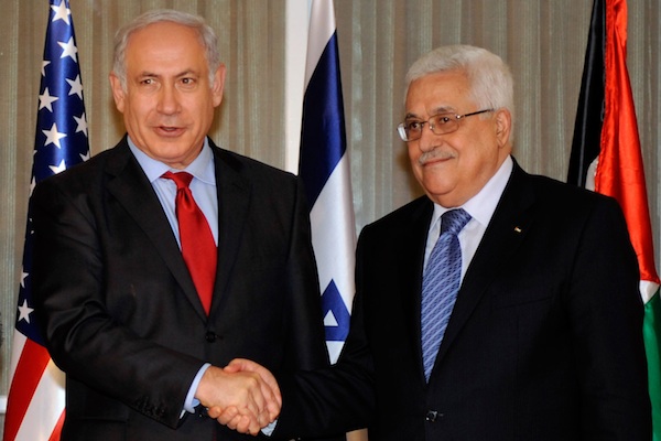 Netanyahu and Abbas in Washington, September 15, 2010 (State Dept. Photo)