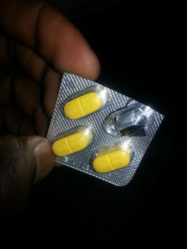 The Dexamol  capsules that my friend got, March 16, 2014. (Ahmad)
