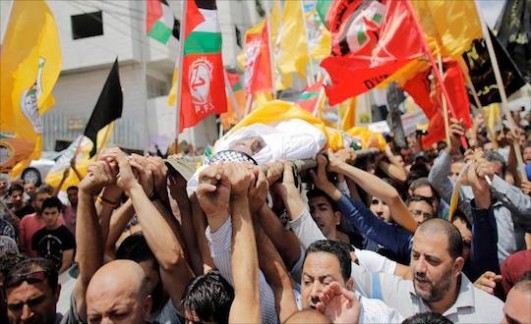 Funeral procession of Nader Mohamed Idriss (photo: Imad Abu Shamseh)
