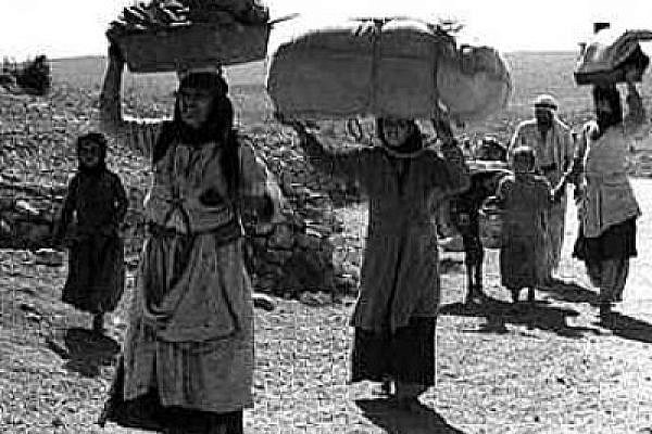 Palestinian refugees in the Galilee, 1948 (photo: palestineremembered.com)