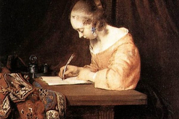 Woman Writing a Letter, Rembrandt