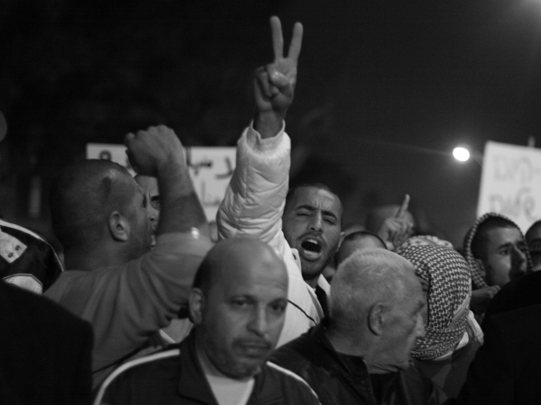 29.01.11 Jaffa Protest Against Israeli Racism and Settlers. Photo: Joseph Dana