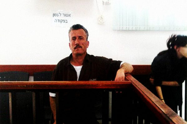 Bassem Tamimi at the Ofer Military Court on Thursday. Photo: PSCC