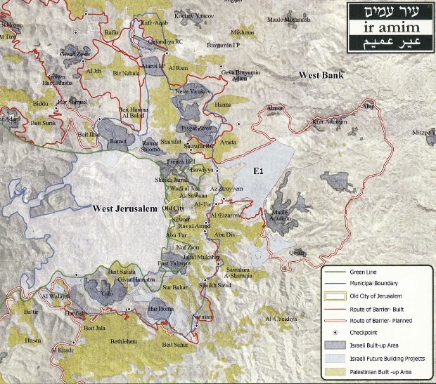 Greater Jerusalem Map (Updated 2011)