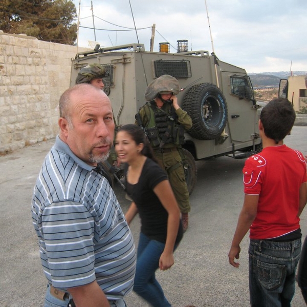 Nagey Tamimi in Nabi Saleh. Photo: Nariman Tamimi