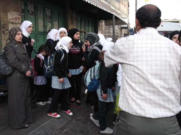 Hebron teachers protest measures that keep them from school