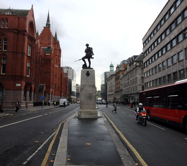 The memorial to the Royal Fusiliers, Chancery Lane, London (Photo: Yossi Gurvitz)