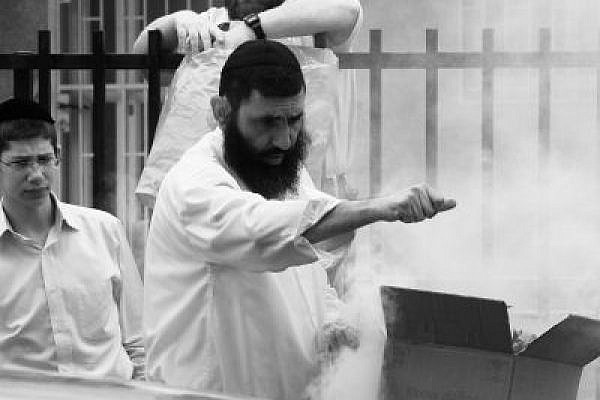 Voodoo beliefs become a factor in public life. Public burning of bread, Passover eve. (Photo: Yossi Gurvitz)