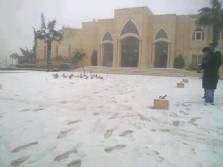 Images of snowy Hebron