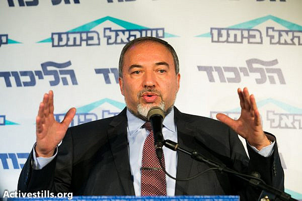 Avigdor Lieberman (photo: Yotam Ronen / activestills.org)