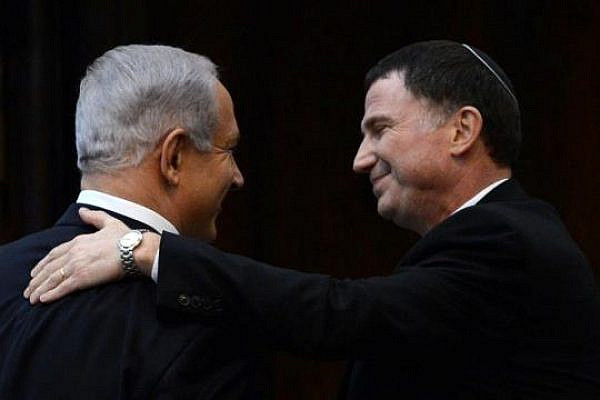 Prime Minister Binyamin Netanyahu with Knesset Speaker Yuli Edelstein (photo: Koby Gidon / Government Press Office)