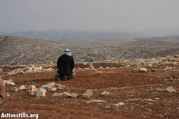 A Bedouin man whose home was demolished [illustrative photo] (Anne Paq/Activestills.org)