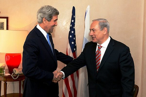 U.S. Secretary of State John Kerry meets with Israeli Prime Minister Benjamin Netanyahu in Jerusalem on April 9, 2013. (photo: State Department photo/ Public Domain)