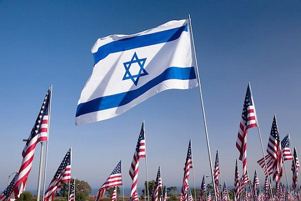 Israeli and American flags (Shutterstock.com)