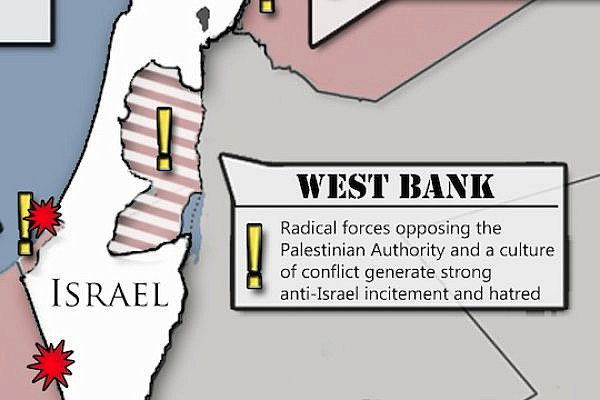 Threats Facing Israel Map (By Israeli Embassy in the U.S.)