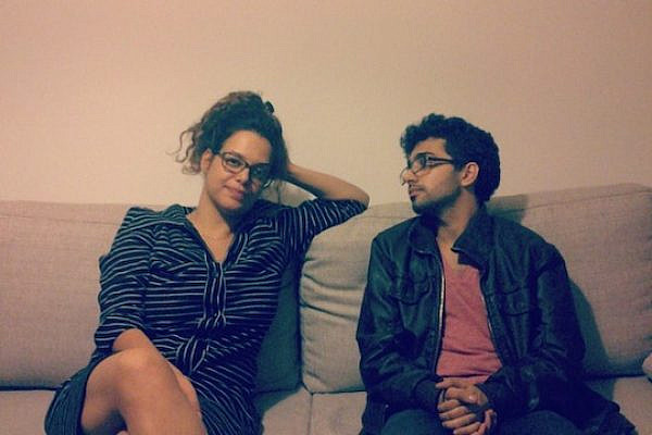 Comedians Galit Hoogi and Tom Aharon. (photo: Rafael Balulu)