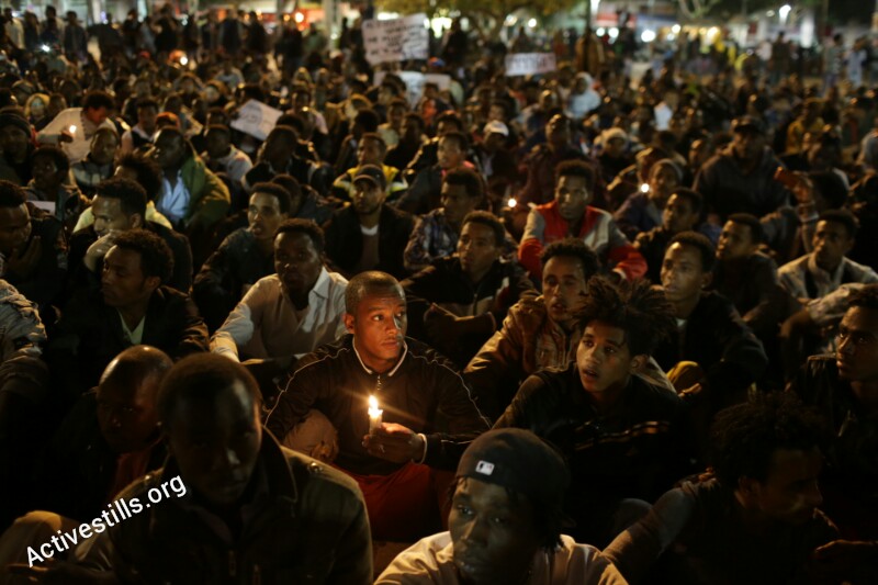 PHOTOS: Thousands of asylum seekers hold 'silent march' on streets of Tel Aviv