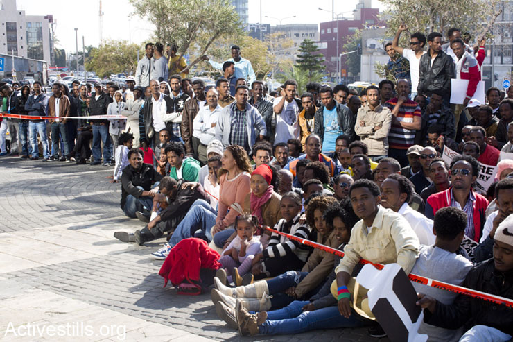 A week in photos: African asylum seekers strike for their rights