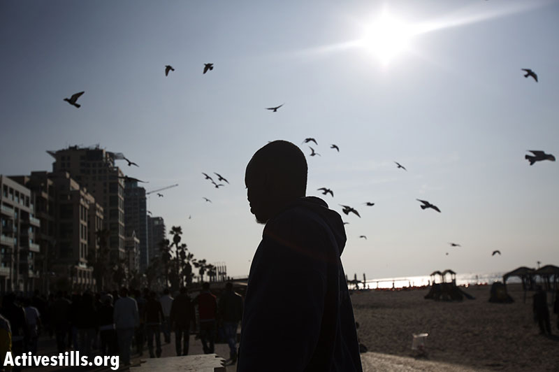 PHOTOS: Asylum seekers protest outside foreign embassies in Tel Aviv