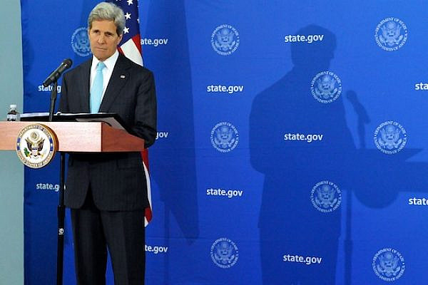Secretary Kerry Listens to Reporter's Question During News Conference in Juba. (photo: State Department)