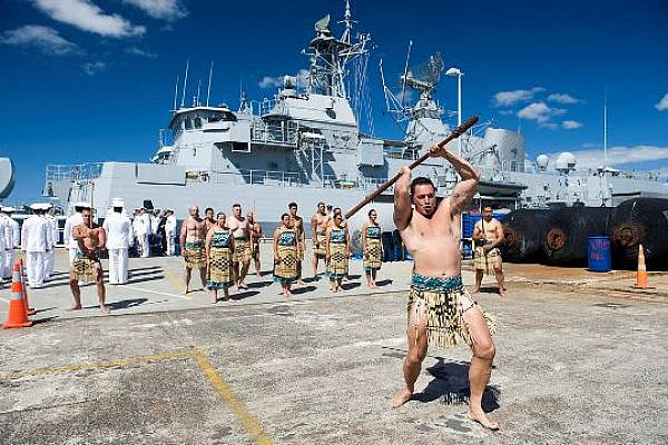 Maori presentation at an NZ Navy base (Photo by New Zealand Defence Force)