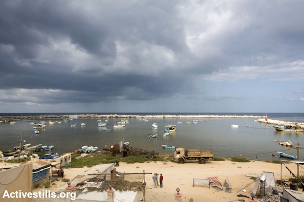 A view of Gaza City’s port, September 6, 2014. (Photo by Activestills.org)