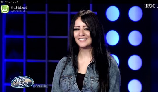 Manal Moussa’s first audition (Screenshot from Arab Idol, MBC)