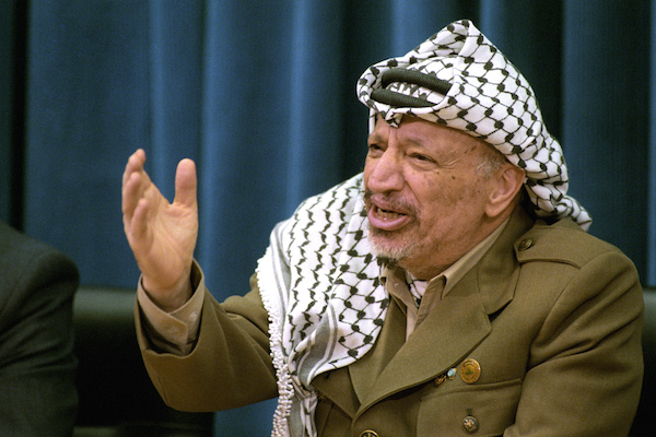 PLO Chairman Yasser Arafat in 1996. (UN Photo/Evan Schneider)