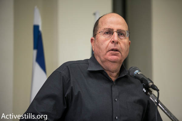Defense Minister Moshe Ya'alon (Photo by Activestills.org)