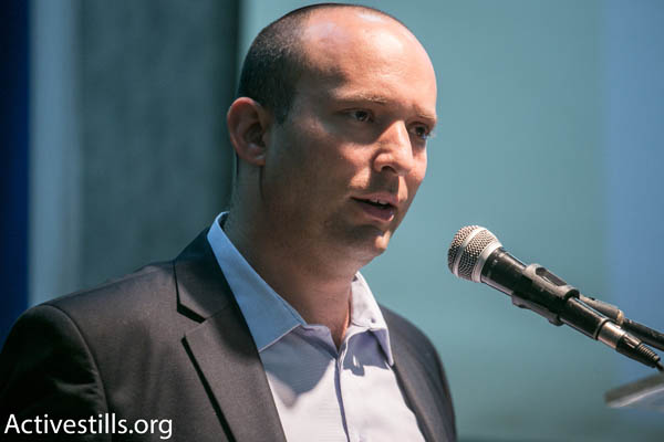Jewish Home party chairman Naftali Bennett (Photo by Activestills.org)