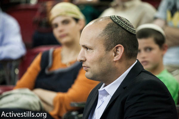 Jewish Home party chairman Naftali Bennett (Photo by Activestills.org)