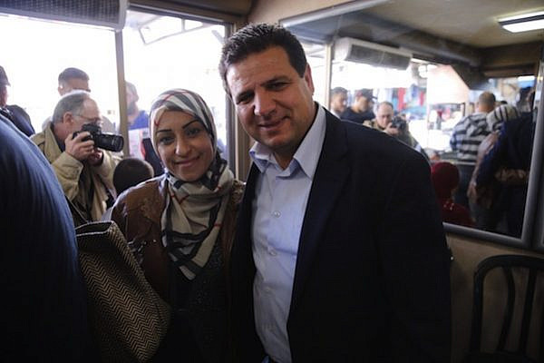 Joint Lost leader Ayman Odeh on the campaign trail (photo: Courtesy)