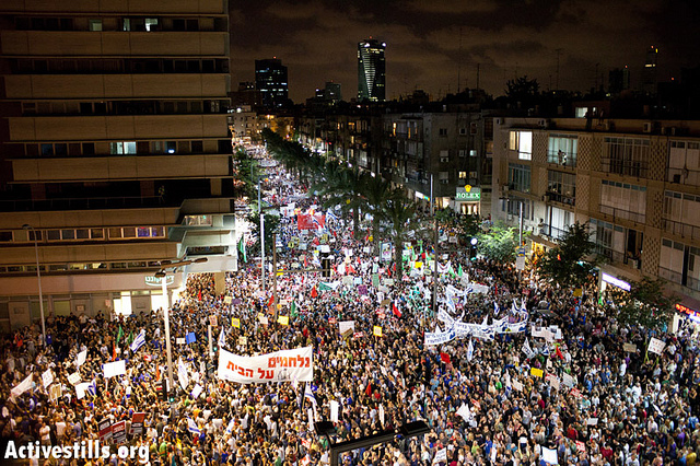 Hundreds of thousands of Israelis flood the streets during the 2011 summer protests. These elections prove that the spirit of that summer is still alive and well. (photo: Oren Ziv/Activestills.org)