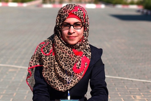 Shrouq Aila, 20, Jabaliya refugee camp, Gaza Strip. (Shrouq Aila)