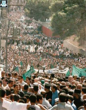 A demonstration in northern Israel during the events of October 2000. (Courtesy of Adalah)