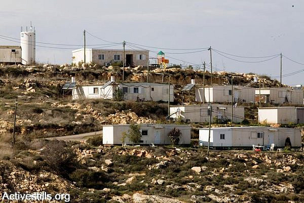 Illustrative photo of Israeli settlement outpost. (photo: Keren Manor/Activestills.org)