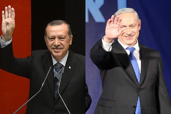 Netanyahu and Erdogan. (photos by Yotam Ronen/Activestills.org and Wikimedia)
