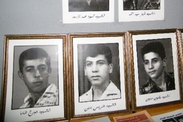 Portraits of the Arab boys who were beaten, tortured, and shot to death before being returned to their families. (Courtesy of Al-Jalil)