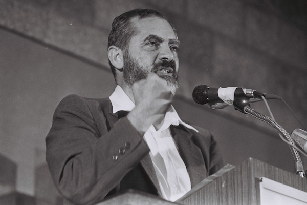 Rabbi Meir Kahane, August 24, 1984. (Yossi Zamir/Flash90)