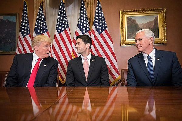 Speaker Paul Ryan meets with the President and Vice President-elect, Donald Trump and Gov. Mike Pence on Capitol Hill after their election. (Office of the Speaker of the House)