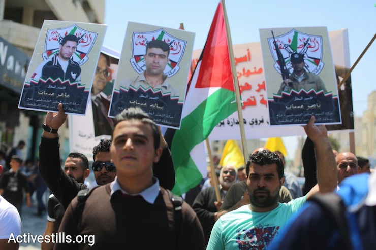Protest in Bethlehem to mark Palestinian Prisoners' Day, West Bank, April 17, 2017. (Activestills.org) 