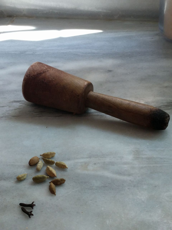 At my father's mourning, ten cardamom pods and two cloves cut the bitterness of black coffee, which, along with a single date, is offered to guests of the grieving family.