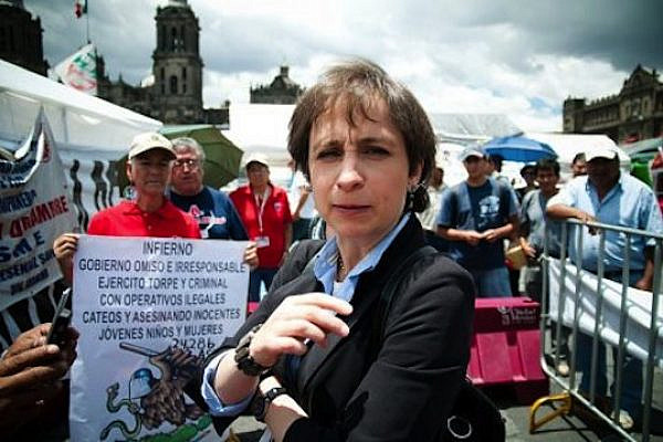 Mexican journalist Carmen Aristegui. According to the New York Times, the Mexican government used hacking software developed by the Israeli company NSO to spy on her. (Eneas De Troya, cc-by-2.0)