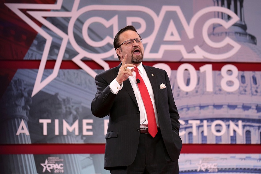 Sebastian Gorka speaking at the 2018 Conservative Political Action Conference (CPAC) in National Harbor, Maryland. (Gage Skidmore/CC BY-SA 2.0)