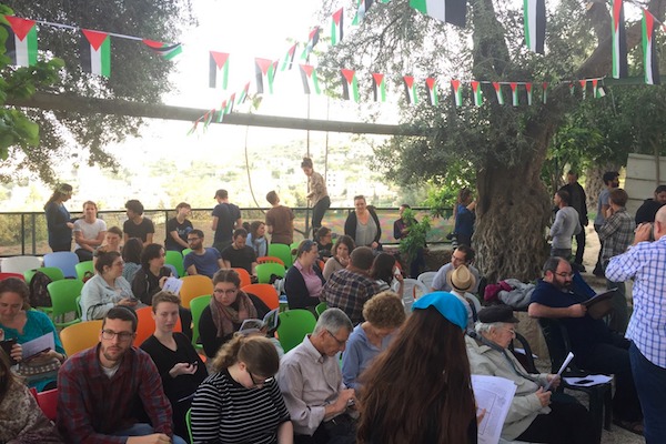 The Freedom Seder in occupied Hebron, April 4, 2018. (Josh Leifer)