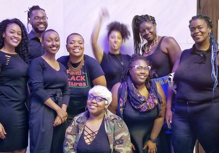 Formerly incarcerated mothers, organizers and activists at the Kennedy Center in Washington D.C., after performing a play highlighting Black-Palestinian solidarity on September 3, 2018. (Will Johnson)