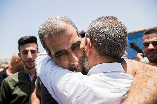 Mahmoud Katusa, seen after his relese from Israeli prison, in the West Bank city of Ramallah, June 25, 2019. (Yonatan Sindel/Flash90)
