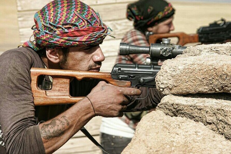 Kurdish fighters in Northern Syria, October 7, 2014 (Kurdish YPG fighters/CC BY 2.0).
