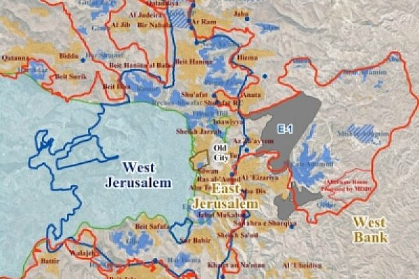 Arab neighborhoods and Jewish settlements in East Jerusalem, 2009 (map by Ir Amim, www.ir-amim.org.il)