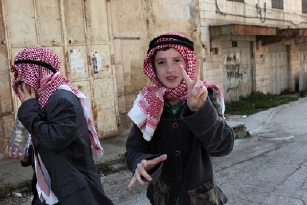 PHOTO: Settlers dress as Arabs for Purim in apartheid Hebron - +972 Magazine